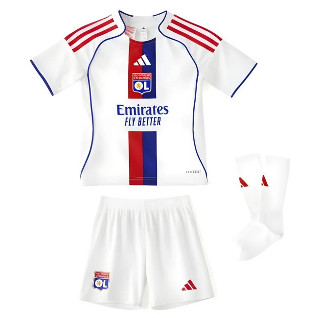 2025-2026 Olympique Lyon Home Mini Kit (Niakhate 19)-SoccerKits Hub | Buy Soccer Jerseys Online